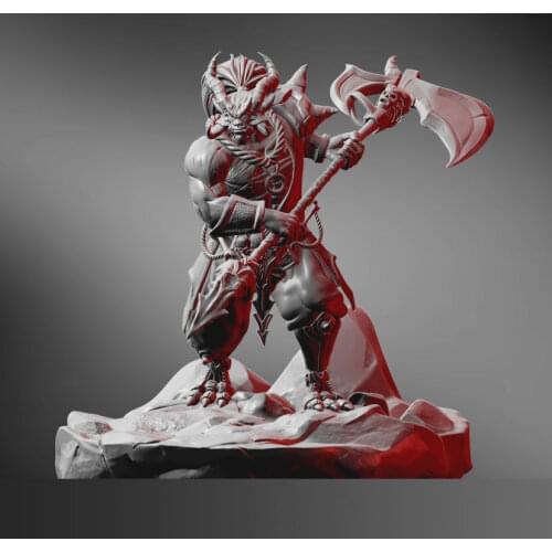 1/24 75mm 1/18 100mm Resin Model Kits Orc Warrior Figure Unpainted No Color RW-020