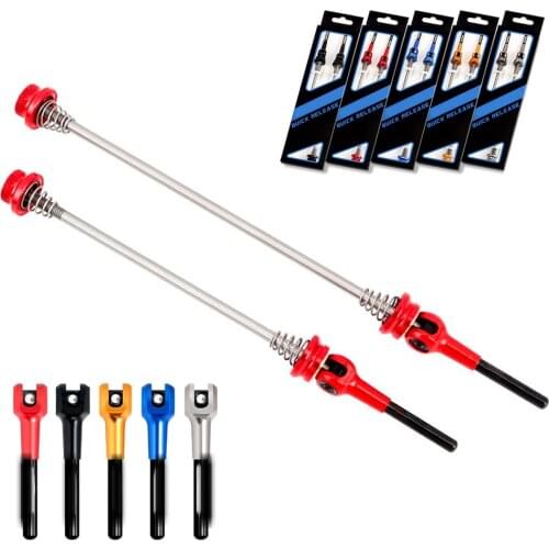 1pair Titanium Ti Bicycle Quick Release Skewer Lever for MTB Road Bike Front 140/Rear 180mm Lightweight Quick Skewers