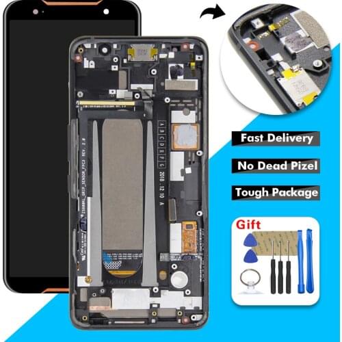 6.0" Original For ASUS ROG Phone ZS600KL Z01QD LCD Display Touch Screen Digitizer Glass Panel Assembly + Frame