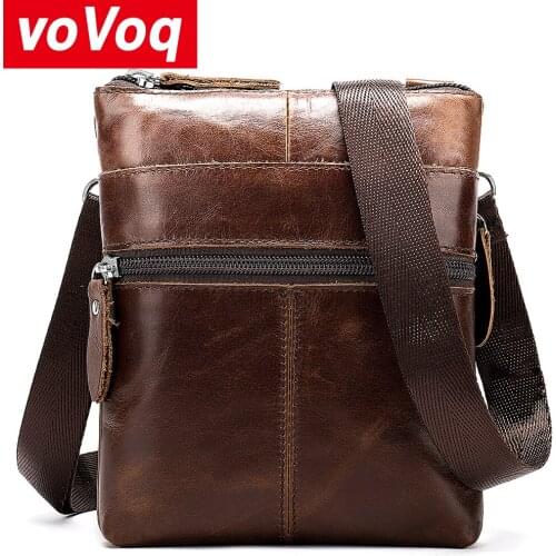 2020 Men Casual Business Leather Shoulder Messenger Bag Mens Crossbody Male Vintage Crossbody Ipad Briefcase Messenger Bags