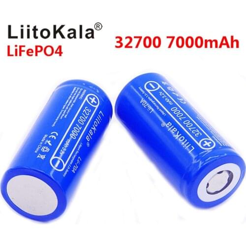 2021 new LiitoKala Lii-70A 3.2V 32700 7000mAh LiFePO4 Battery 35A Continuous Discharge Maximum 55A High power Brand battery
