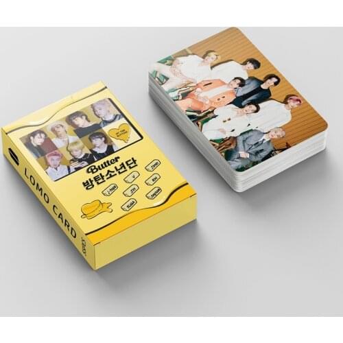 55PCS/SET K-POP South Korean Groups Bangtan Boys Lomo Card Poster New Album Butter PhotoCard Cards JUNG KOOK JIMIN SUGA