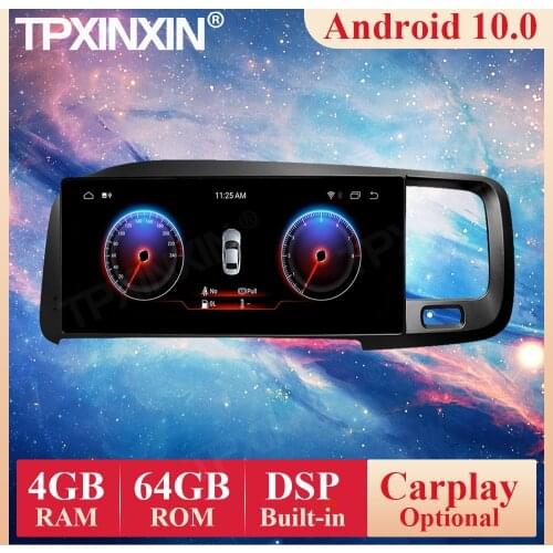 Android 10.0 PX6 For Volvo S60 V60 2012 - 2018 Car Radio Multimedia Video Audio DVD Player Navigation GPS Accessories 2din
