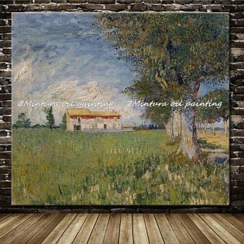 Free Shipping Home Decor Frameless Decorative Painting On Canvas Handmade Reproduction Vincent Willem Van Gogh Landscape Picture