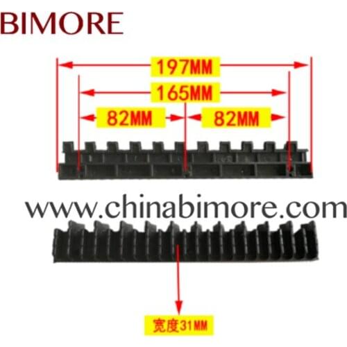 Bimore Escalator Step Demarcation L57332120A center black plastic strip L197mm W31mm QSTJ.Oa-106/QSTJ.0a-106