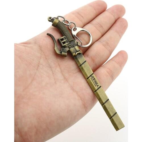 Anime Attack On Titan Keychain Pendant Kyojin Key Chain Key Ring Holder Car Chaveiro Men Women Gift Porte Clef Jewelry