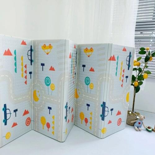 Childrens bedroom Rugs Foldable Baby Play Mat XPE Foam Soft Floor Playmat Kids 1cm Thick Crawling Pad Game Activity Blanket