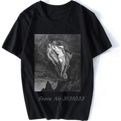 Inferno 2 Gustave Dore T Shirt Tee Dante Art Woodcut Engraving Renaissance Gustave Dore Paradise Lost Cute Gift Tshirt