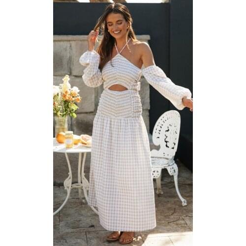 Модные платья в клетку Happie queens China At AliExpress