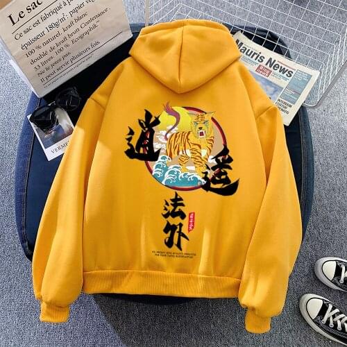 Chinese Style Graphic Hoodies Goth Aesthetic Harajuku Oversized Sweatshirts Autumn Winter Unisex Clothing Casual Fashion Tops