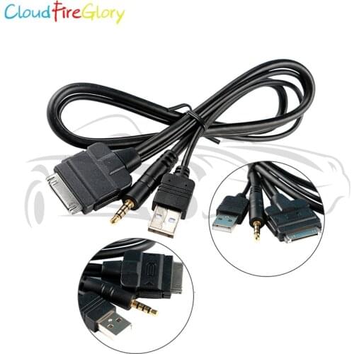 CloudFireGlory FOR PIONEER CORD CD-IU50V IPOD IPHONE 4 4S USB 3.5MM INTERFACE CABLE