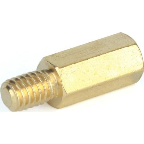 50Pcs M2*L+3mm M2.5/M3*L+6mm Hex head Brass Spacing Screws Threaded Pillar PCB Computer PC Motherboard StandOff Spacer