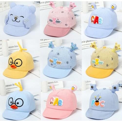 0-24 months cute Soft brim baby boy girl hat turbans for babies newborn Bucket bunny sun hat beanie Cap for boy cotton
