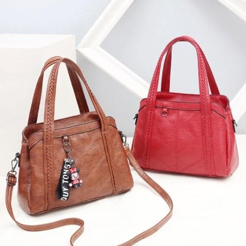 New Boston package European and American big bag elegant fashion handbags Crossbody shoulder bag yingfang 31X13X22cm