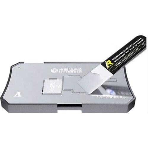 New Mijing Z20 10 in 1 BGA tin planting template platform fixture for iPhone X-12 Pro Max motherboard middle frame template