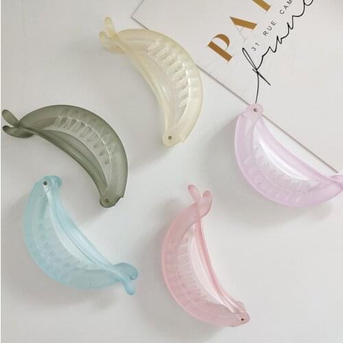 New Product Small Clip Banana Clip All-Match Acrylic Ponytail Hair Clip With Teeth Does Not Hurt The Hair Clip