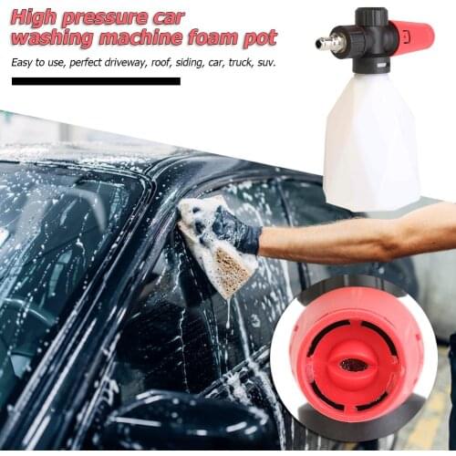 500ml High Pressure Washer Portable Snow Foam Lance Foam Generator 1/4" Quick Release For Gun G1/4 Quick Release (Black+Red)