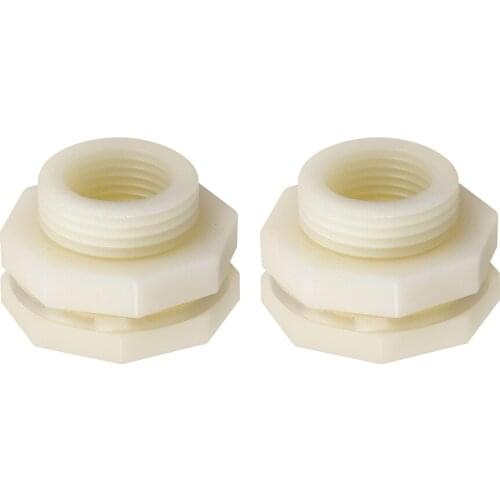 3mm Thick Rubber Gasket Seal Watering Easy Install ABS Bulkhead Fitting Rain Universal For Aquariums Water Tank Connector