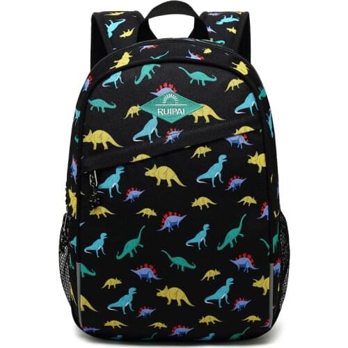 Fashion School Bags Elementary Backpack for Girls Boys Cartoon Dinosaur Children Orthopedic Backpack Mochila Infantil Grade 1-5