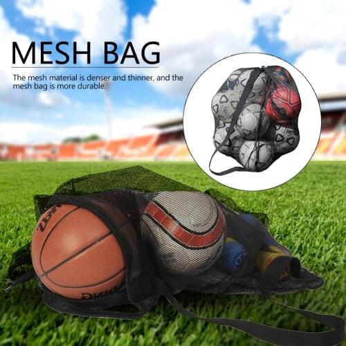Sports Ball Football Basketball Net Bags Outdoor Sports Soccer Sports Carry Net Bag Basketball Bag Sport Portable Equipment