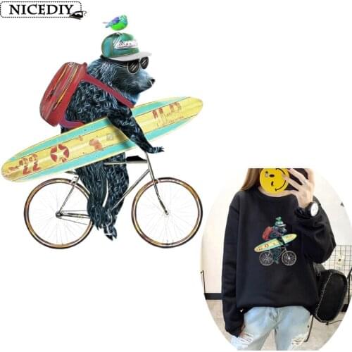 Thermal Stickers On Clothes Mouse Fashion Beauty Girls Stripes Application Of An Iron On Patches Heat Sensitive Bicycle Applique