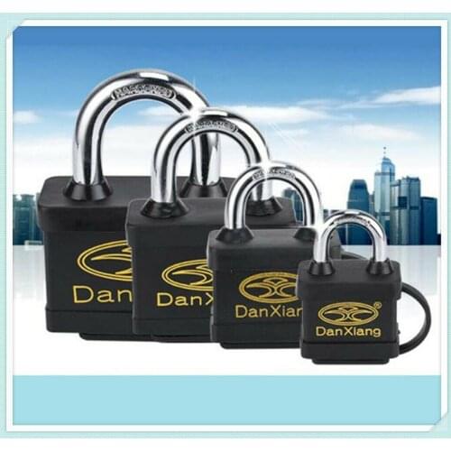 Outdoor Rubber Sheath Waterproof Padlock/Anti-theft Padlock/Rain-proof Padlock