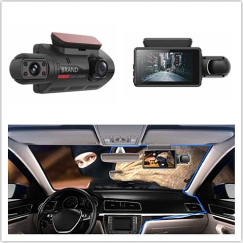 3-inch Car DVR Camera Dash Cam Dual Record Hidden Video Recorder Dash Camera 1080P Night Vision Parking Monitoring DashCam