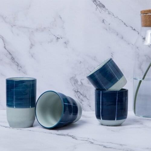 Japanese Ceramic Underglaze Mug coffee cup Porcelain Cups personalized Mugs home office Water Tea dining teaware Drinkware Gifts