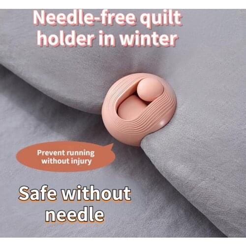 6Pcs/Set Bed Sheet Clips Non-slip Quilt Blanket Clip Duvet Clips Blankets Faster Clip Cover Duvet Sheet Fixer Needleless retaine