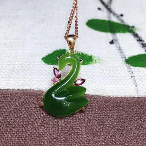 18k gold and Tianbi jade pendanth08