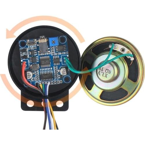 12-24V New Car Start Voice Custom 4-channel Trigger Speaker Prompter Sound Alarm Reverse Siren Buzzer Alarm Horn Beep Truck 2021