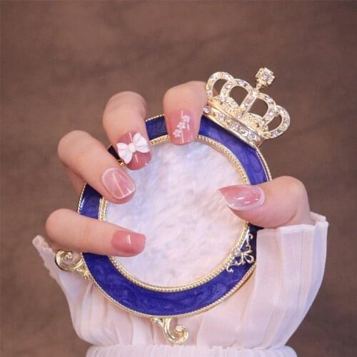 24pcs pre decorated nails Pink Color Wear Long Paragraph Fashion Manicure Patch False Nails Save Time Wearable Nail Patch TN