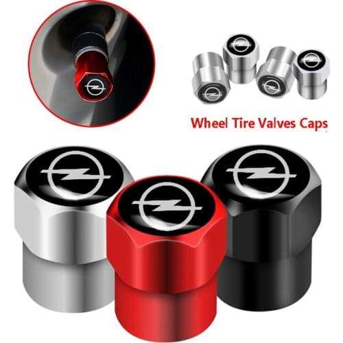 4Pcs New Metal Wheel Tire Valve Caps For Opel Astra Corsa Insignia Mokka OPC Vectra Zafira Accessories