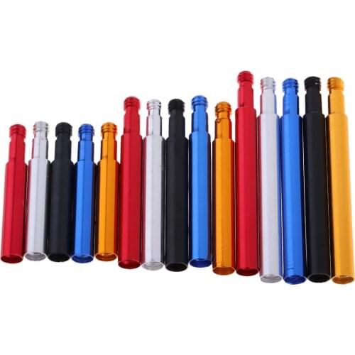 5pcs Colorful Aluminum Alloy Bicycle Tube Tubular Presta Valve Extender for Fixed Gear Bike/Road Bike 40mm/50mm/60mm