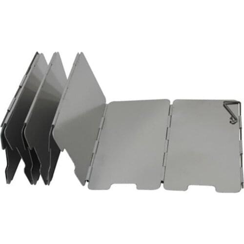 9 Plates Foldable Stove Windshield Outdoor Camping Cooking BBQ Gas Stove Outdoor Camping Equipment Cooking Wind Shield