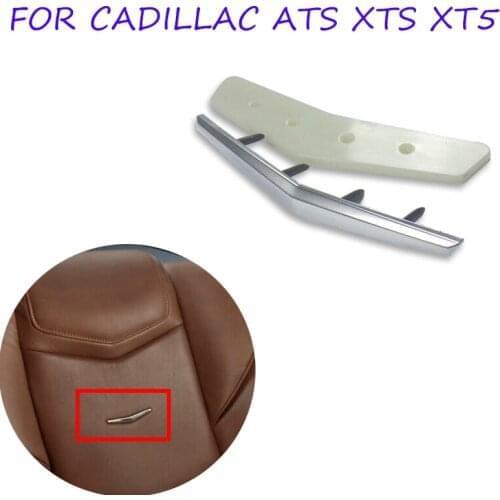 23267944 Car Accessories Interior Posher Cabin Leather Seat Wave Crest Badge Fits For Cadillac SRX ATS XTS XT5 CT6 Escalade