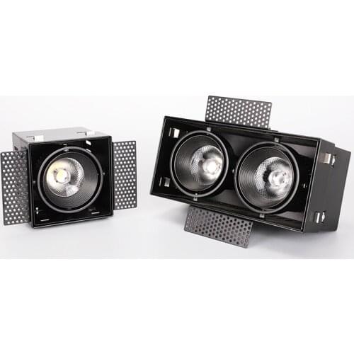 Gu10 accessories LED COB Spot Led Downlight Dimmable AC85-265V Warm/ Natural/Cold White Recessed LED ceiling Lamp Spot Light