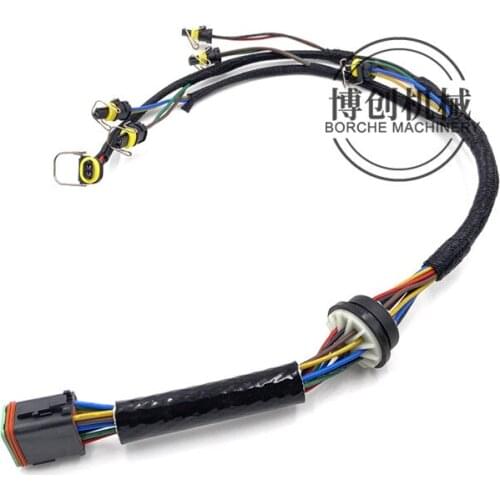 Free shipping for C7 engine nozzle harness E320 E324 E325 E329C D engine line assembly excavator accessories