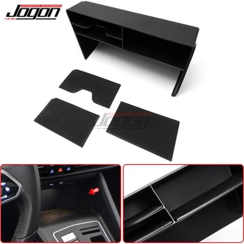 For VW Volkswagen Golf 8 MK8 VIII 2020-2021 Center Console Tidying Storage Box Armrest Container Organizer Car Accessories