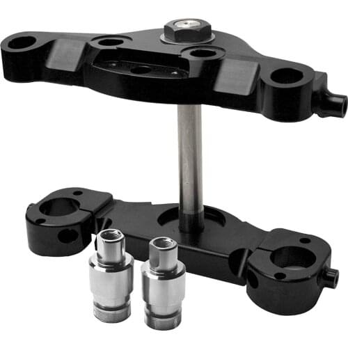 CNC Billet KO Rake FOR HARLEY TOURING FLT 21'' 23'' Wheels Triple Trees Kits 11 Degree Touring FLT FLHT FLHX FLTR 1997-2013