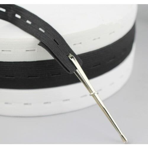 2pcs Elastic Cord Rope Threader Clip Self-Locking Tweezer Used For Elastics Sewing Accessories DIY tool