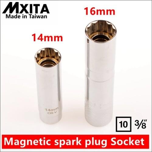 Spark Plug Socket Magnetic Removal Tool socket wrench 3/8 16MM 14MM Spark Plug Socket Magnetic Removal Tool