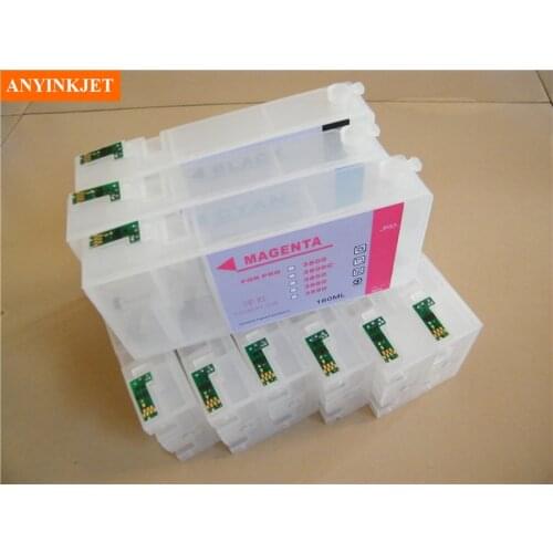 Refillable cartridge with permanet chip for Epson 3800 3880 3850 3885 3890 printer 160ml/pcs