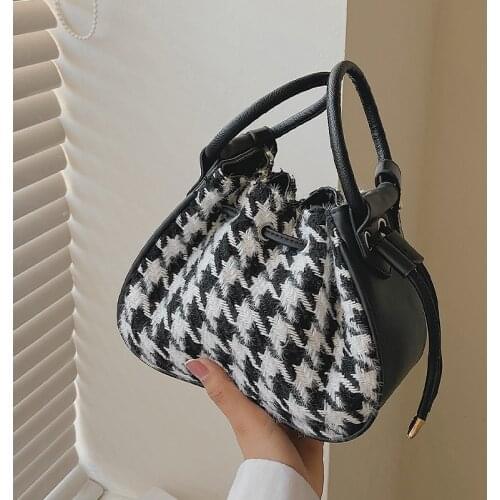 Fashion Wool Shoulder Bag Bucket Bag Luxury Handbags Women Tote Bags Designer SAC a Main Ladies Crossbody Bags for Women