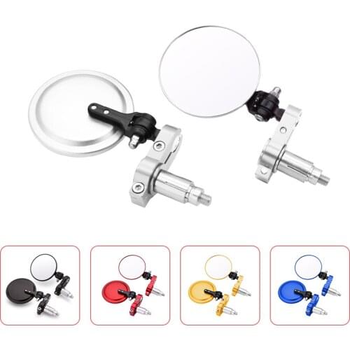 Motorcycle Mirror 22/24mm Handle Bar End Rearview Side Mirrors five colors For Honda CB1100 CRF1000L AFRICA TWIN CBF1000 CB600F