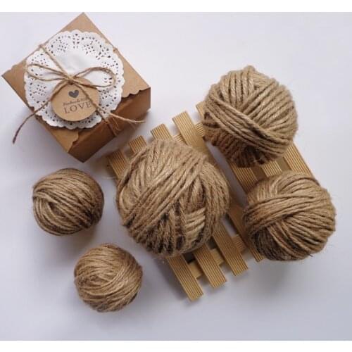 30m/Roll Natural Hemp String Hang Tag Label Rope Craft Cord Twine Stationery DIY Decor Jute String DIY Clip Hemp Rope