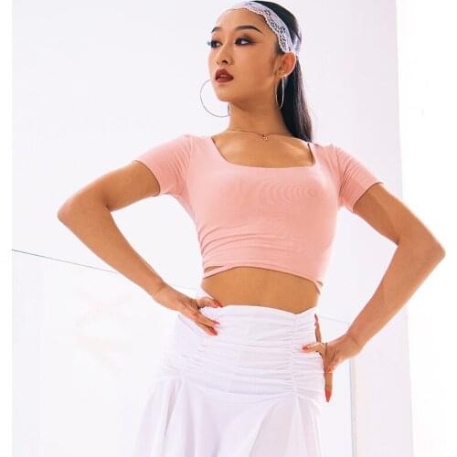 Latin Dance Clothes Bodysuit Womens Ballroom Samba Training Tops Sexy Mesh Embroidery Long-Sleeved Leotard For Adult DWY4279