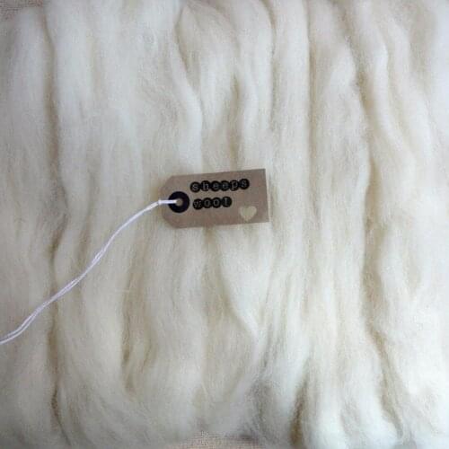 100g New Cream White Needle Felting Wool Felting Wool Tops Roving Spinning Weaving Wool Fiber