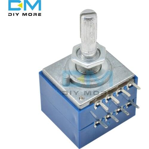 100K ALPS Rotary Potentiometer LOG RH2702 Audio Volume Control Pot Stereo W Loudness