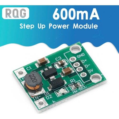 1PCS 600mA DC-DC Mini Step Up Power Module 1-5V To 5V Step-up Boost Converter NEW
